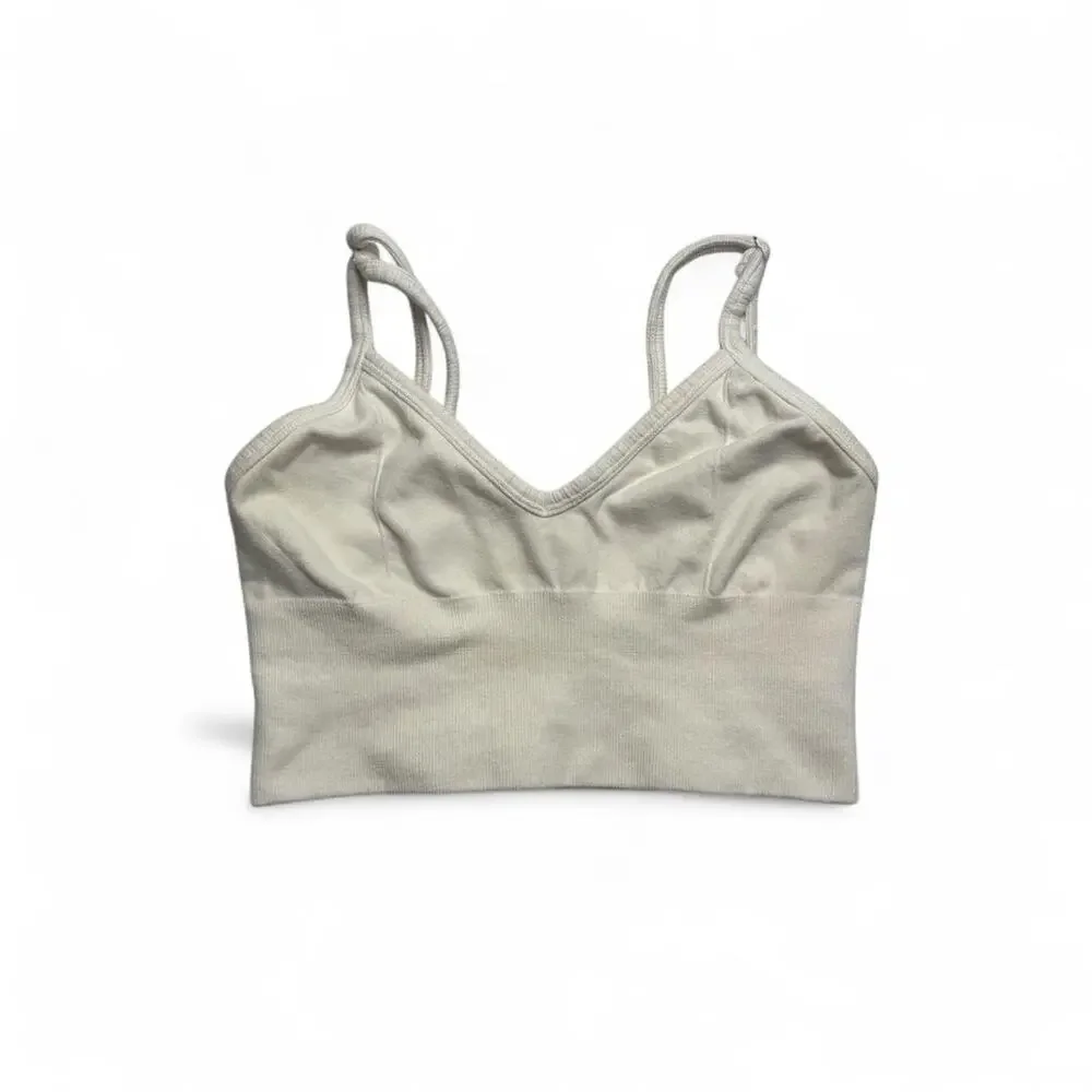Alo Yoga white sports bra size XS Pilates